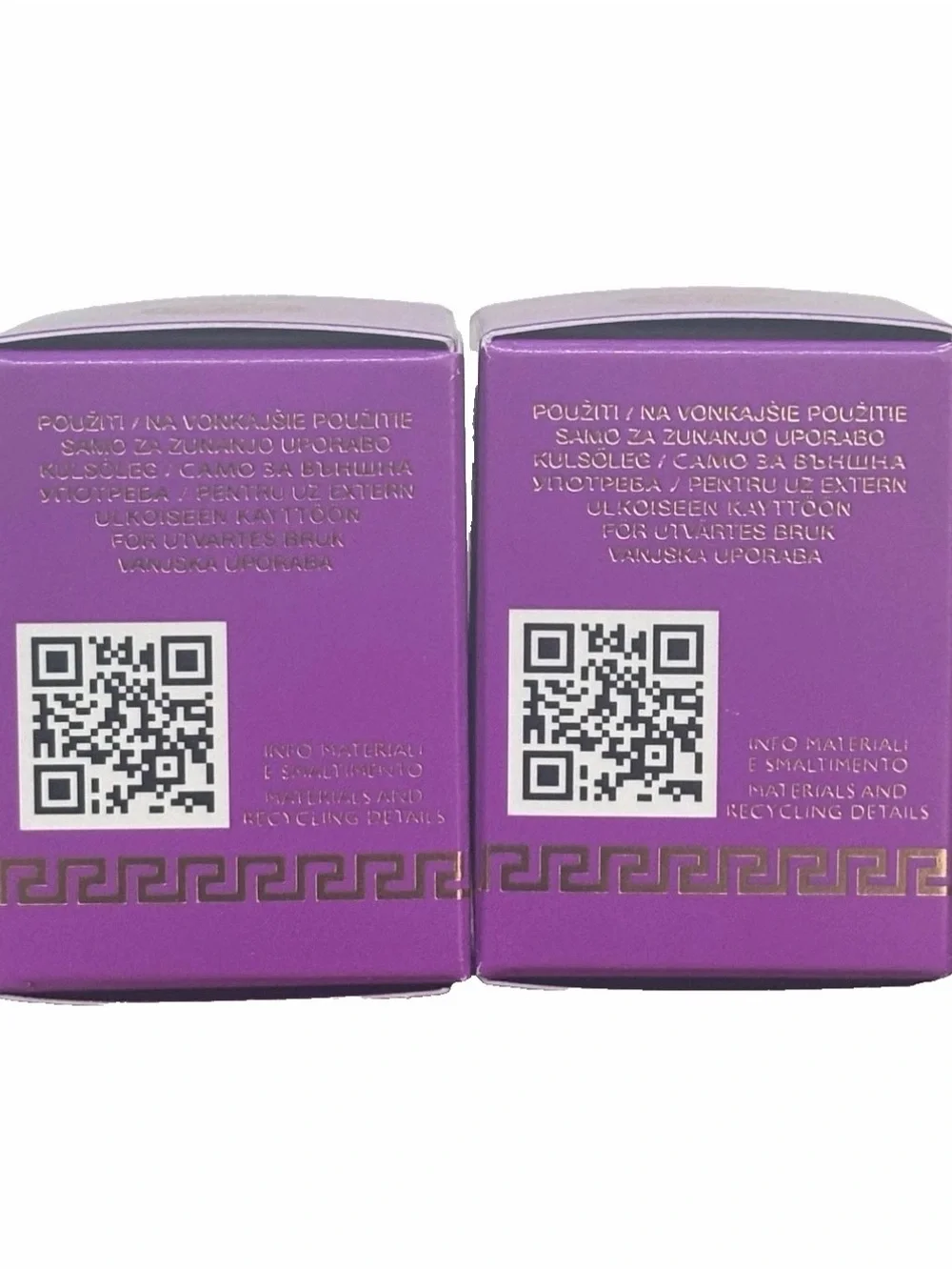 2x VERSACE DYLAN PURPLE POUR FEMME 0.17oz / 5ml Each EDP SPLASH MINI NEW IN BOX - Picture 6 of 6